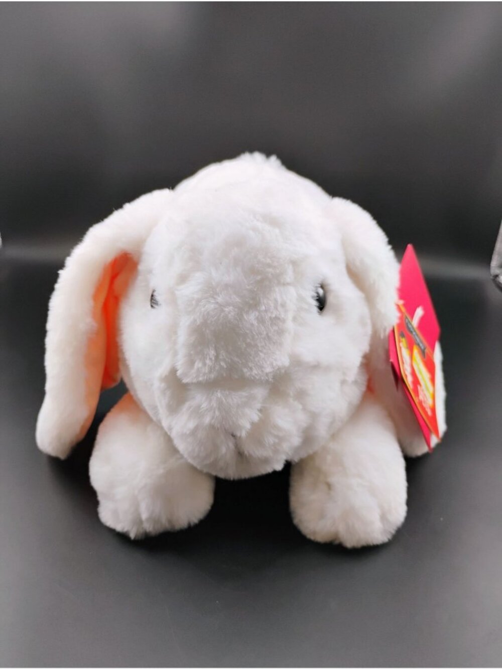FAO Schwarz White Plush Bunny Rabbit Stuffed Animal With Tags